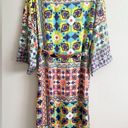 ZARA Bloggers Favorite Abstract Multicolored Open Front Belted Kimono Size M NEW Photo 3