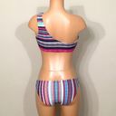 Jessica Simpson  multicolored one-shouldered bikini Photo 5