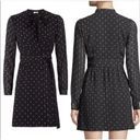 Alexis  Leila Polka Dot Long Sleeve Tie Neck Mini Dress Rio Print Women's Size L Photo 2