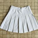 Aritzia Sunday Best Pleated White Skirt Photo 2