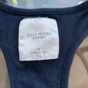 Gilly Hicks “Plays Hard To Get” Letters Racerback Tank Top in Navy - Size Small Photo 6