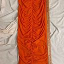 Naked Wardrobe  Orange Long Skirt Sz S Photo 1