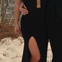 La Femme Black Backless Dress Photo 1