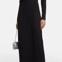 STAUD Humboldt Satin Lapel Gown Maxi Dress in Black Size M New w/Tag Retail $465 Photo 0