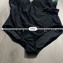 Carole Hochman  Black Sleeveless V Neck Side Tie One Piece Swimsuit Size XL NWT Photo 7