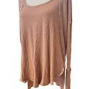 Free People  ventura long sleeve waffle knit boho top size M Photo 0