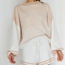 Source Unknown Knit Sweater and Shorts Set Cozy Lounge Photo 0