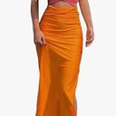 Amazon Orange And Pink Maxi Dress Photo 0