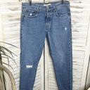 Levi's  PREMIUM DENIM Women's 30 Wedgie Icon Ankle Jeans Distressed Denim Blue Photo 2