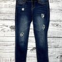 Dear John  Madison Girlfriend Jeans Dark Wash Distressed 25 Photo 2