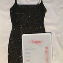 Eclipse S/P party dress spaghetti straps crisscross in the back sparkles mini Photo 4