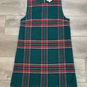 Aura  Tartan Plaid Holiday Wool Blend Sleeveless Dress Green/Red Size Small Photo 0