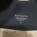 Athleta Black Empower II Daily Front Zip Sports Bra Size M Photo 5