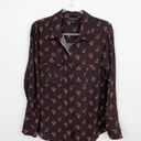 Something Navy Utility Blouse in Brown Floral Photo 1