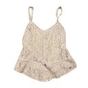 Hollister White Lace Peplum Cami Photo 0