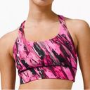 Lululemon  Long Line Energy Bra - Incentive Refresh Multi Pink Size 6 Photo 0