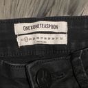 One Teaspoon  Freebirds II High Waist Skinny Denim Pants Black Punk Sz 23 Photo 6