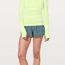 Lululemon NWT  Long Sleeve Swiftly Tech Crew Neck Top Fluro Citrus Size 4 Flawed Photo 5