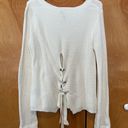 moon&madison White Tie Back Sweater  Photo 0