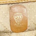 Gucci  Vintage GG Fabric Leather Trim Gold Hardware Shoulder Bag Pocketbook Photo 7