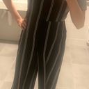 Nordstrom White / Black Striped Jumpsuit Photo 3