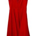 Lulus Women's Strapless Red Skater Dress‎ Size S Short Party Cocktail Formal Photo 0