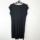 The North Face  Black Casual Drawstring Waist Short Sleeves Dress, Size Large Photo 1