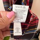 Draper James  RSVP Long Sleeve Tiered Bow Back Dress plaid tartan holiday SIZE XL Photo 5