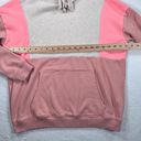 American Eagle  Sweatshirt Womens Size X-Small Pink Colorblock Jegging Fit Hoodie Photo 4