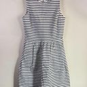 J.Crew  Factory Daybreak Striped Dress Size XXS Black White Style C4098 Photo 5