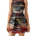 Hunter Bell  New York Black Metallic Paint Splatter Fit & Flare Mini Dress, Sz 2 Photo 0