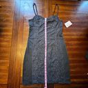 American Eagle  Black Floral Lace Sleeveless Tank Bodycon Mini Dress Size 8 Photo 6