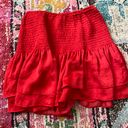 Glam Red smocked skirt Photo 1