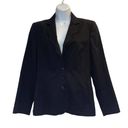 Edge Escada Women's Blazer Size 36 US 6 Scalloped  3-Button New Wool Black Photo 0