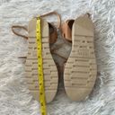 Women’s Leather lace up flat Sandals in light brown size 7 Photo 5