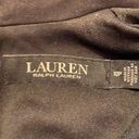 Ralph Lauren Lauren  Velvet Dress Tie Neck Fit & Flare V Neck Black Womens 10P Photo 11