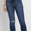 KanCan USA KanCan High Rise Destructed Cropped Dark Wash Jean Size 26 Photo 11