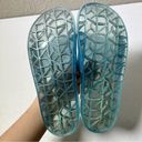 DKNY  Light Blue Rubber Slides Photo 9