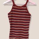 Cloud Chaser  high neck thin strap stripe knit top tank S Photo 0