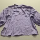 Massimo Dutti NWT  Orchid Silk Tunic Blouse Size 2 Photo 3