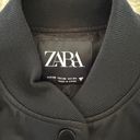 ZARA Satin Cropped Bomber Jacket Photo 2