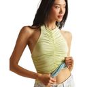 Pilcro Reversible Top Anthropologie Ruched Tank Blue +Green Size Large Photo 6