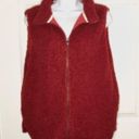 Umgee  Teddy Vest Zipper Dark Red M Photo 2