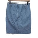 BDG  Urban Outfitters Denim Frayed Skirt Size Medium Waistband MIDI Trending Photo 1