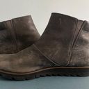 Sorel Harlow Gray Leather Waterproof Zip Ankle Booties Photo 4