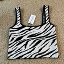 Cider Zebra print black and white crop top never worn  Photo 0