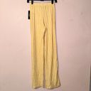 Lulus Lulu’s Yellow Mirha Heathered Ribbed Wide Leg Lounge Pants Size XS NWT! Photo 8