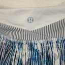 Lululemon  size 8 time to shine skort skirt tennis athletic blue white multi plea Photo 9