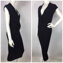 James Perse  Splice Midi Dress Solid Black Photo 3