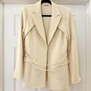 Alexis Alek Belted Blazer Jacket Ivory sz Small $850 Photo 13